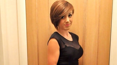 Off To Work In Her Little Black Dress