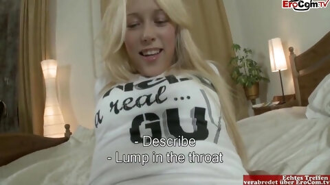 Skinny Blonde With Tiny Tits Gets A...