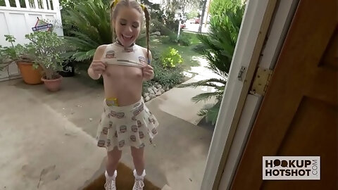 Petite Teen Meets Up With Guy From The...
