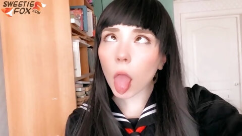 Japanese Student Deep Sucking Dick And...