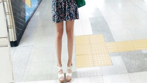 Cute Skinny Redhead With Glasses Struggle