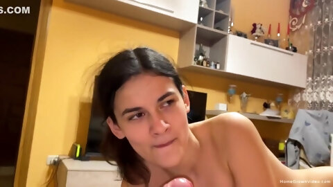 Skinny Girlfriend With Small Tits And A...