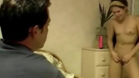 Skinny Wife Blowjob Mama While Looking...