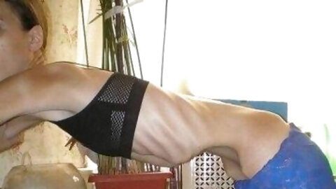 Curly Haired Petite Ebony Fucks Huge...