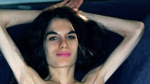 Super Skinny Slut Shaved Pussy &...