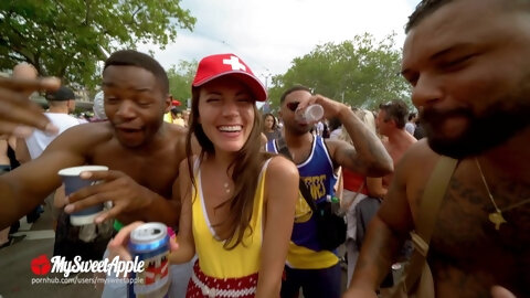 Fucking At Street Parade And 2 Fans...