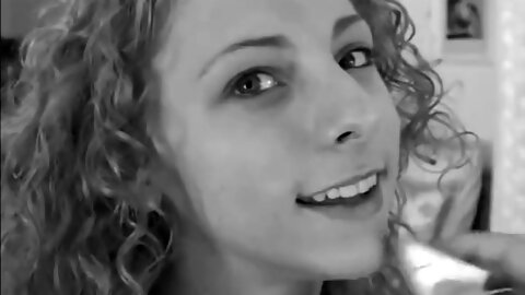 Curly Haired Blonde Flashes Her Snatch...