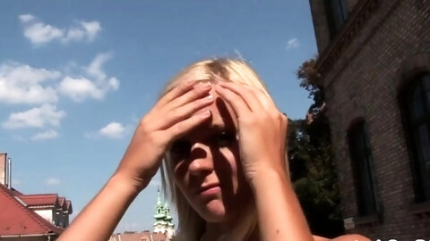 Voluptuous Young Blonde Bimbo Candy Cums...