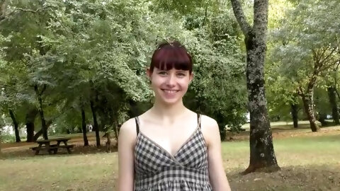 Skinny Teen First Casting. Shy Teen Does...