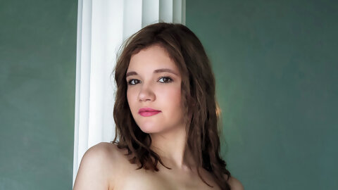 Ukrainian Teen Carrie Spreads Her Pussy...