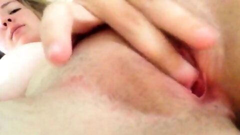 Petite Chick With Huge Tits Masturbating