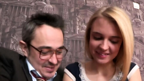 Heavenly Blonde Bombshell Getting Hard...