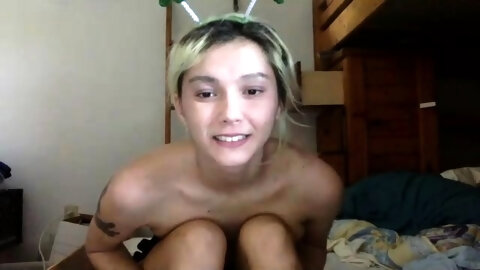 Blonde Teen Solo Masturbating On Webcam