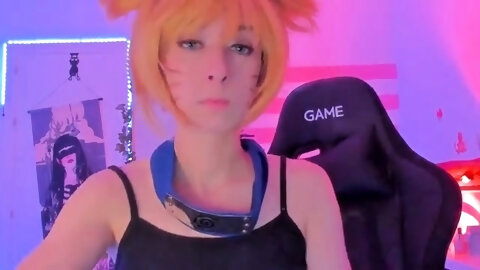 Redhead Teen In Stockings Webcam Toying