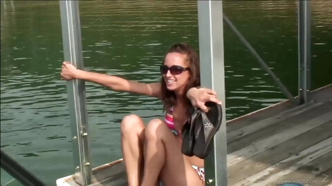 Interracial Outdor Fucking On The Boat...