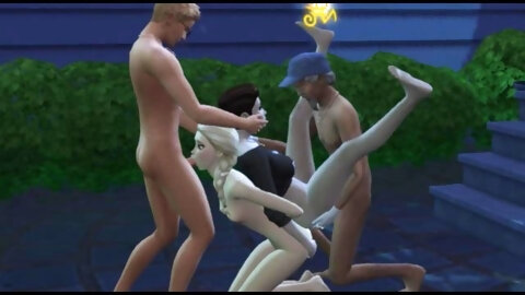 Disney Porn Gangbang With Queen Elsa ...